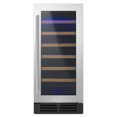 Whirlpool® Undercounter Wine Center with glass door