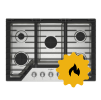 A Whirlpool® Gas Cooktop