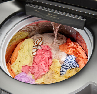 Laundry soaking in a Whirlpool® washer