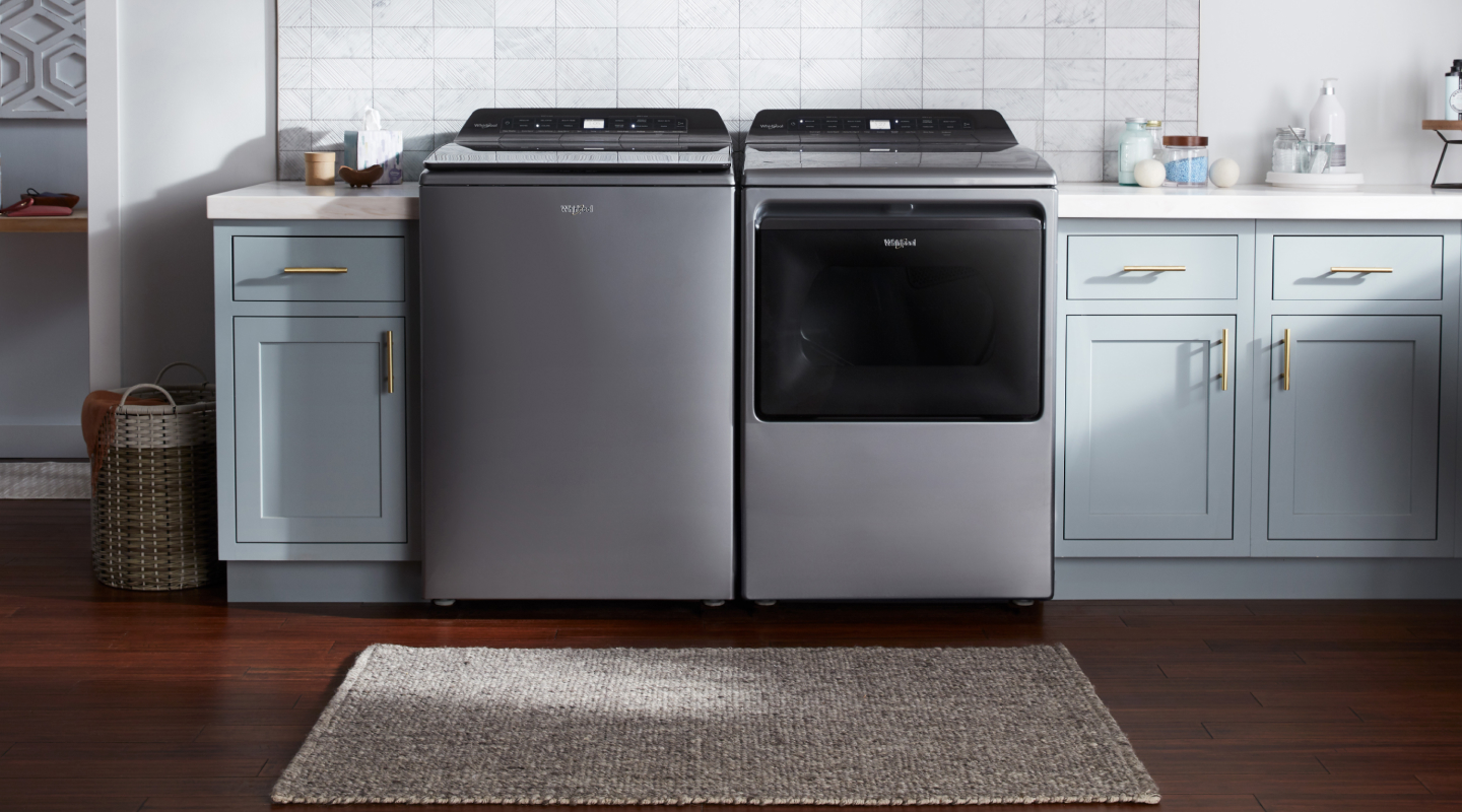 Whirlpool® top load washer and dryer