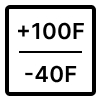 Min and max temp icon