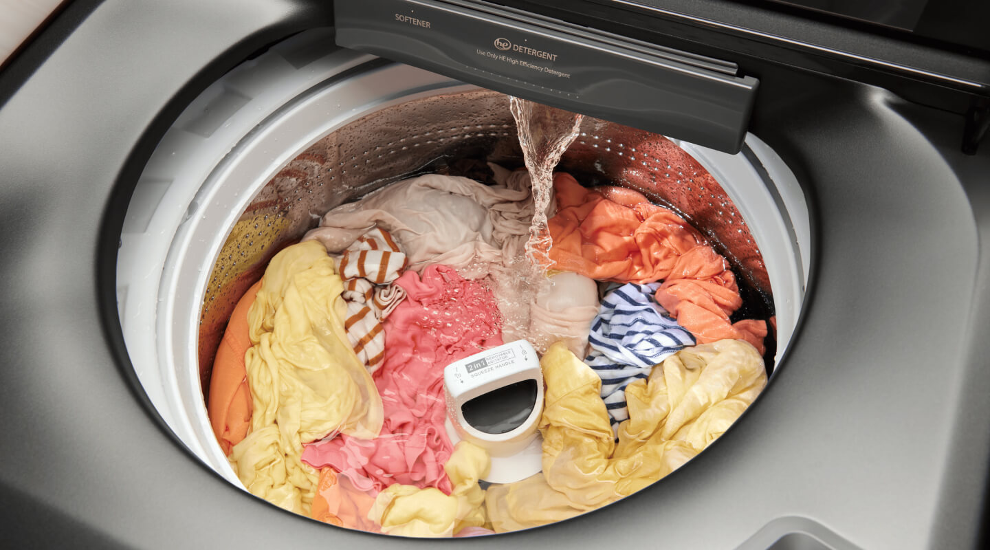 Water filling the tub of a top-load washer