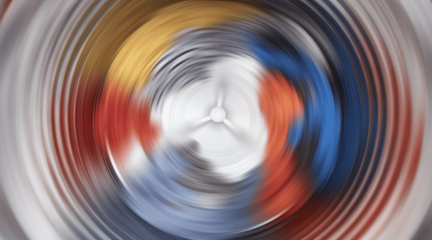 Clothing blurred while spinning during wash cycle