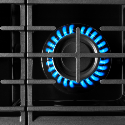 A gas stove burner