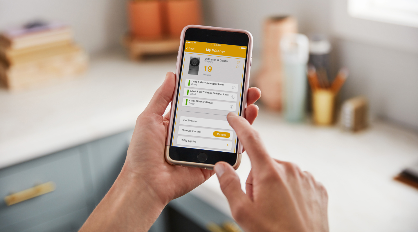Person using Whirlpool® App