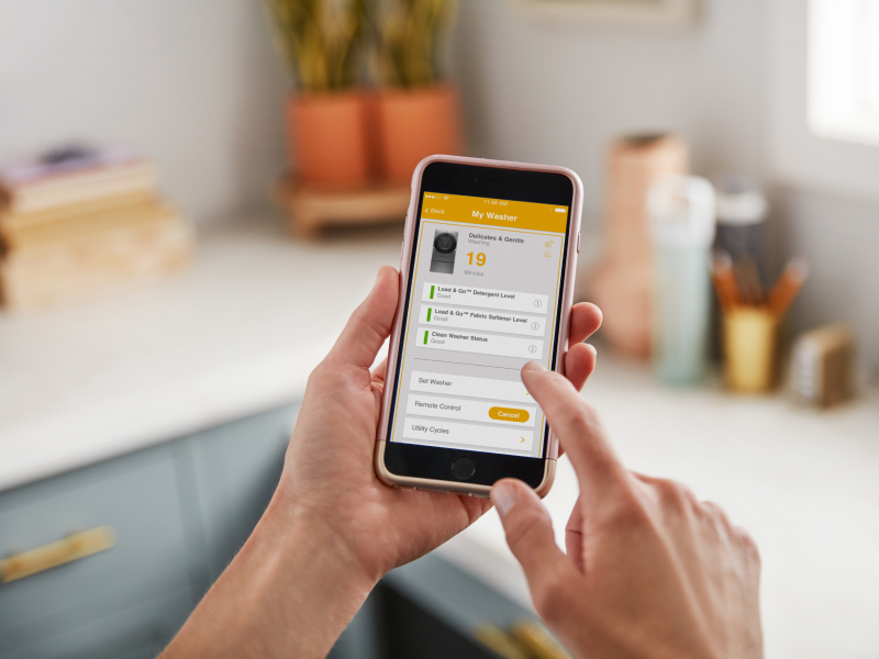 Person using Whirlpool® App