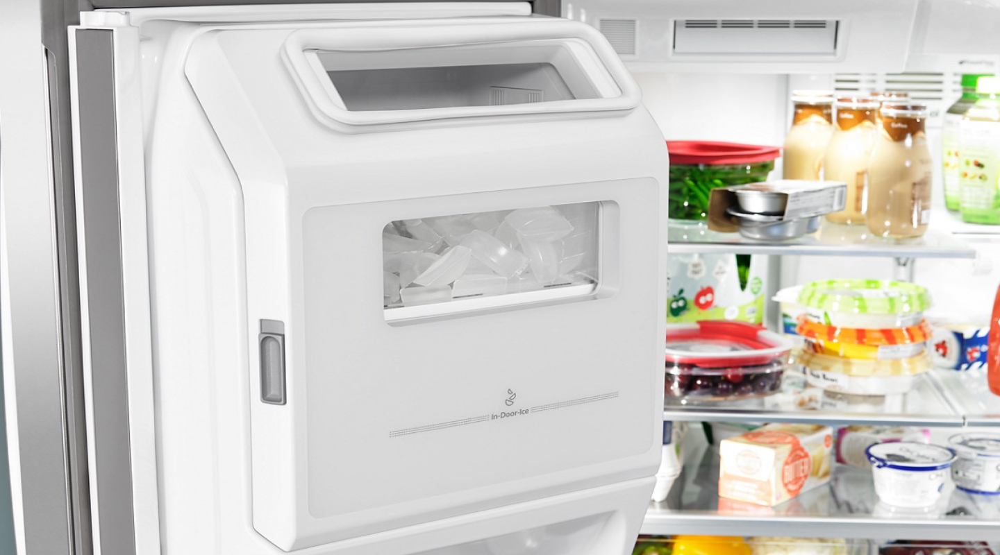 In-Door-Ice® Storage inside a Whirlpool® Refrigerator