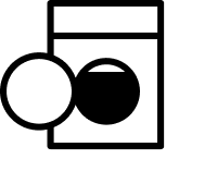 A dryer icon.