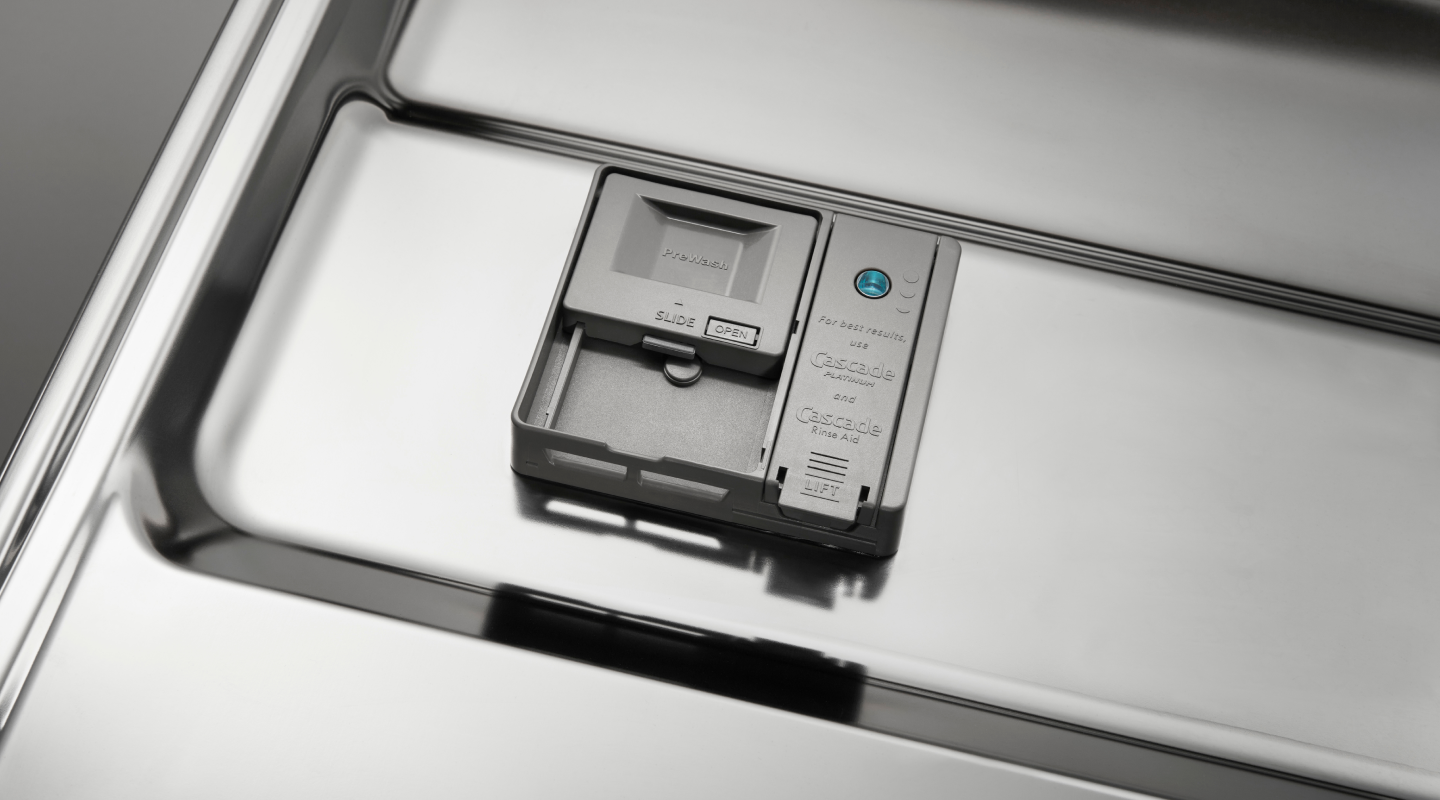 Dishwasher detergent dispenser