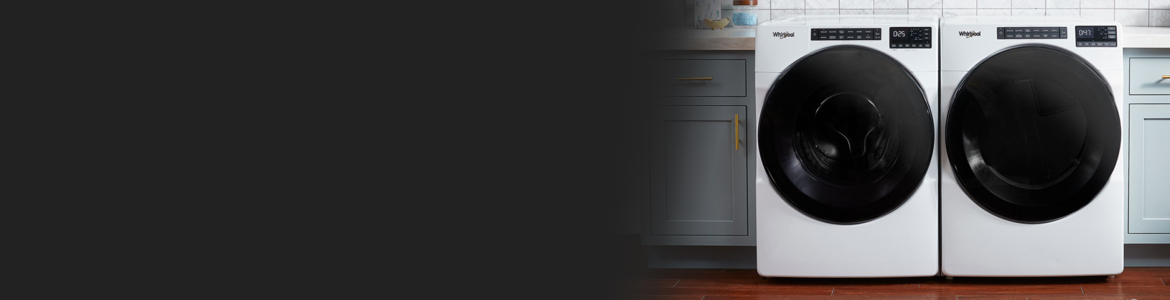 Whirlpool® front loading washer and dryer