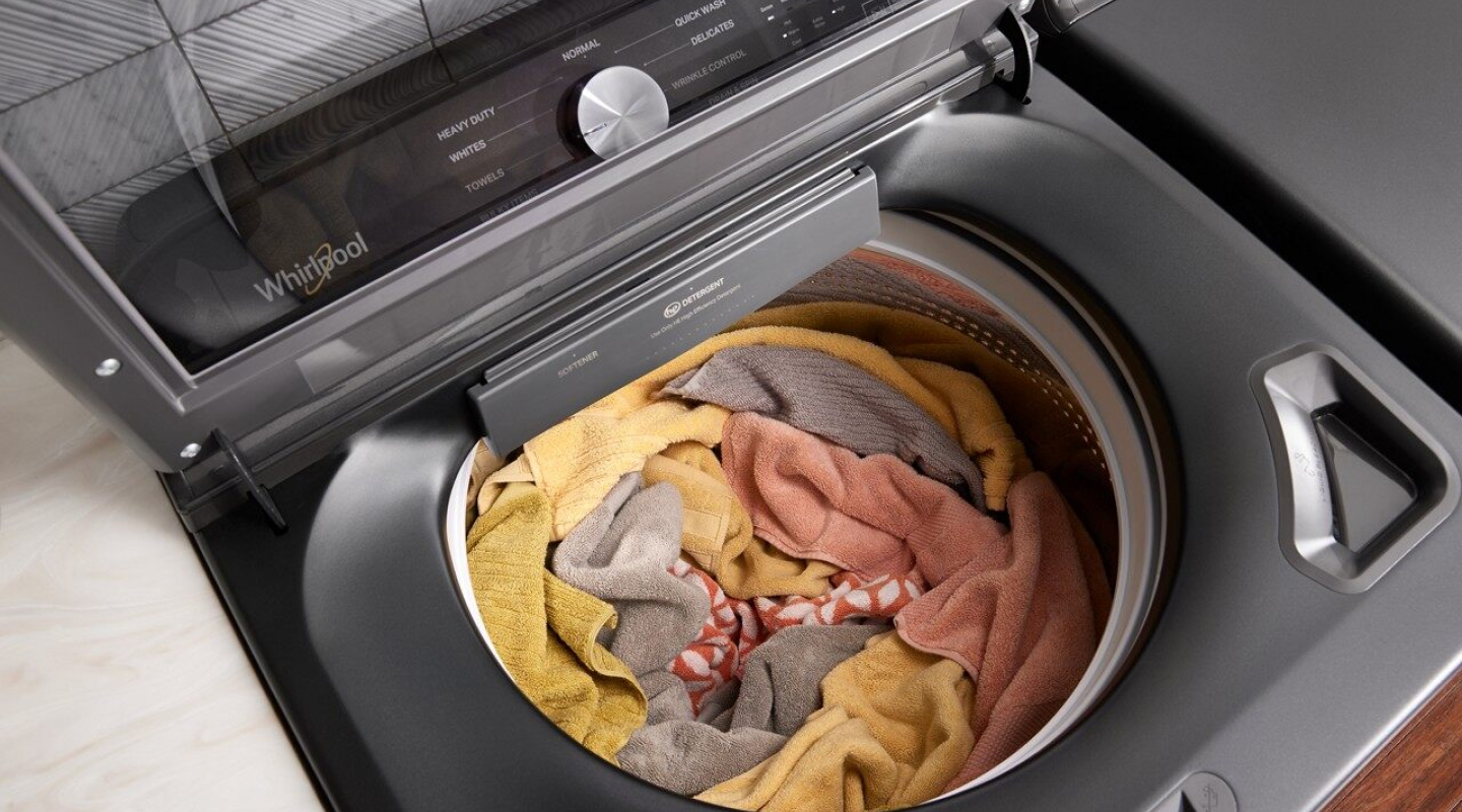 Clothes in washing machine