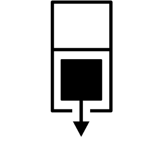 Icon of contents being removed from fridge