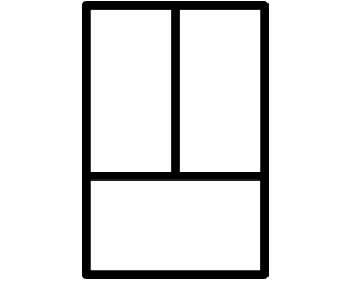 Icon of a french door refrigerator