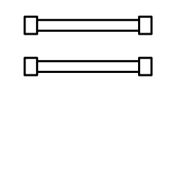 Two water inlet hoses.