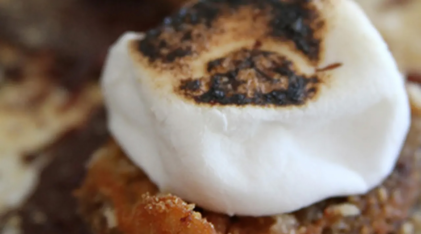 A roasted marshmallow