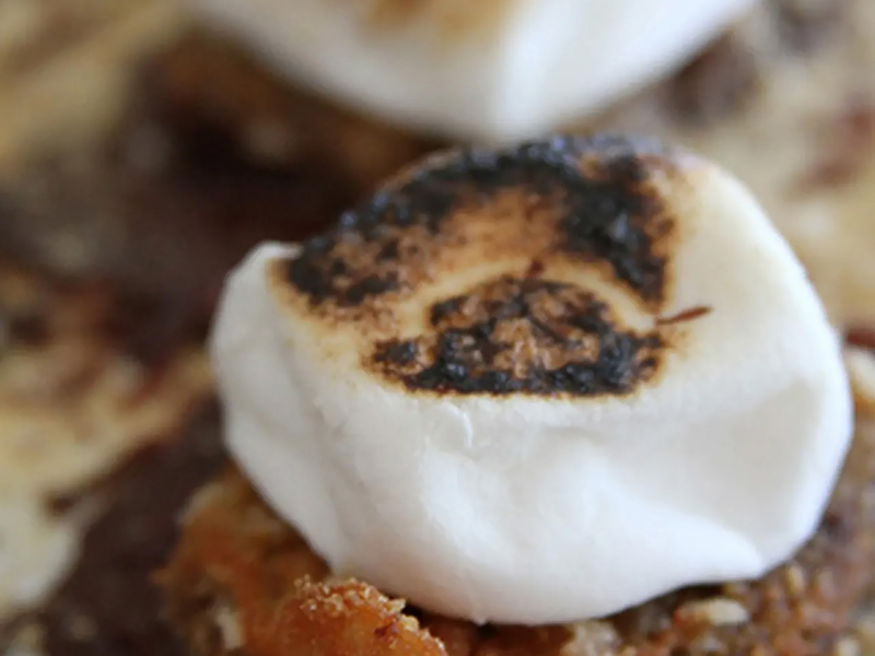A roasted marshmallow