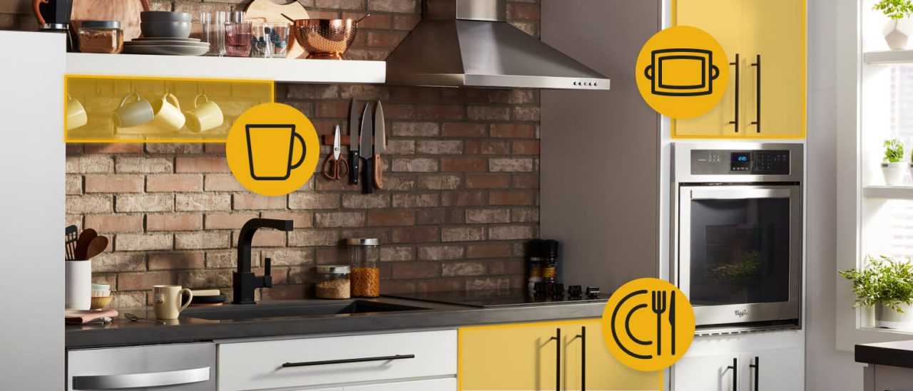 How to arrange dishes and glasses in your kitchen cabinets