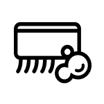 Scrub brush icon
