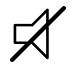 Mute volume icon