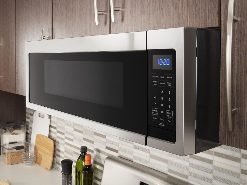 A built-in Whirlpool® microwave