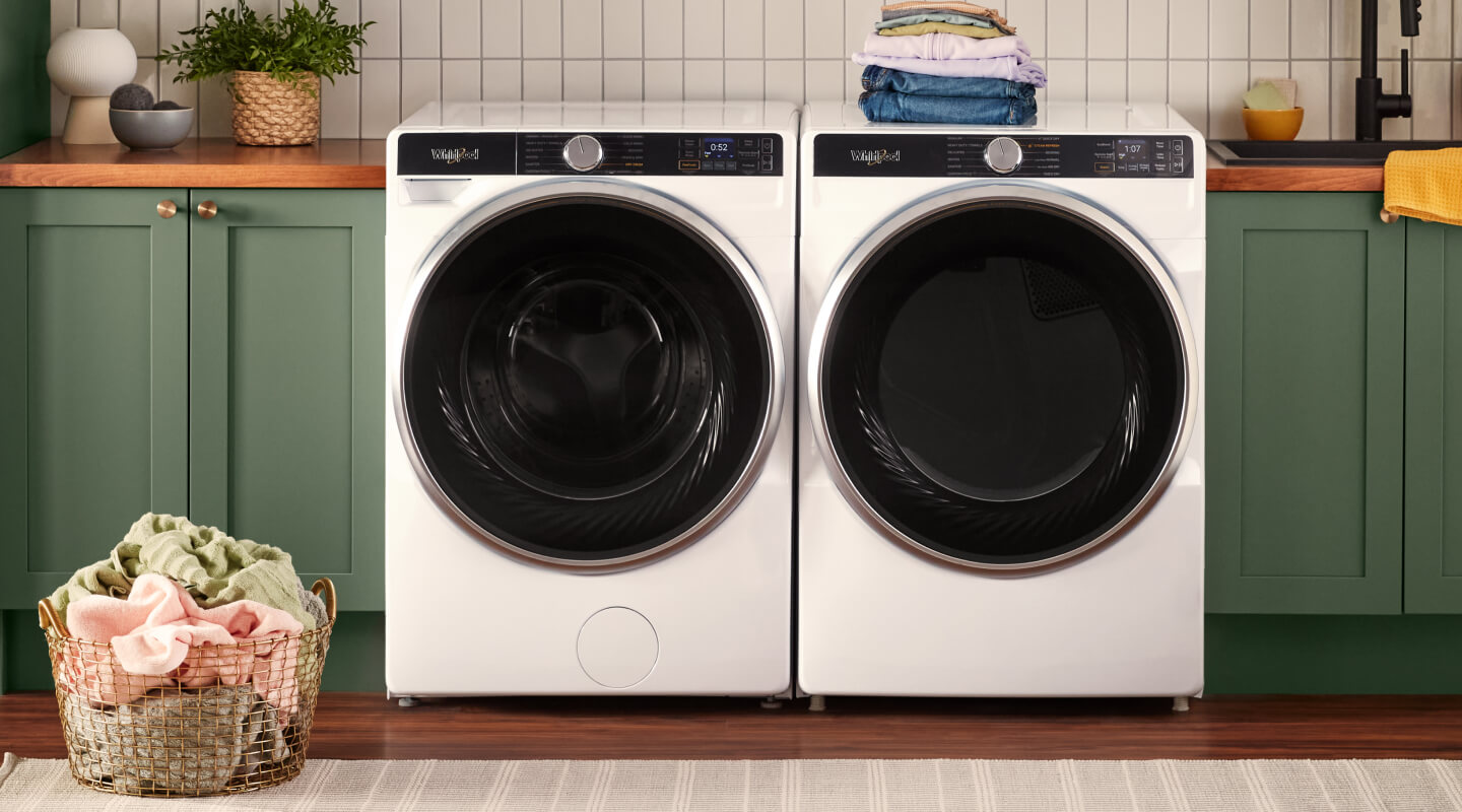 A laundry area