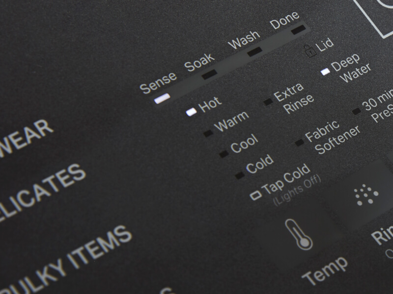 Washing machine controls
