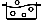 Water boiling in pot icon
