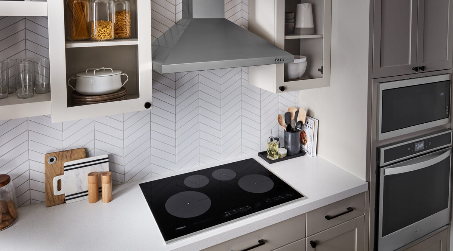 Whirlpool® Induction Cooktop in a modern kitchen