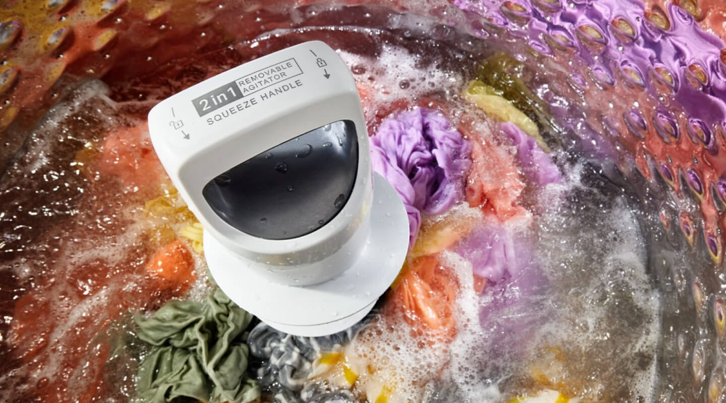 Whirlpool® 2 in 1 removable agitator