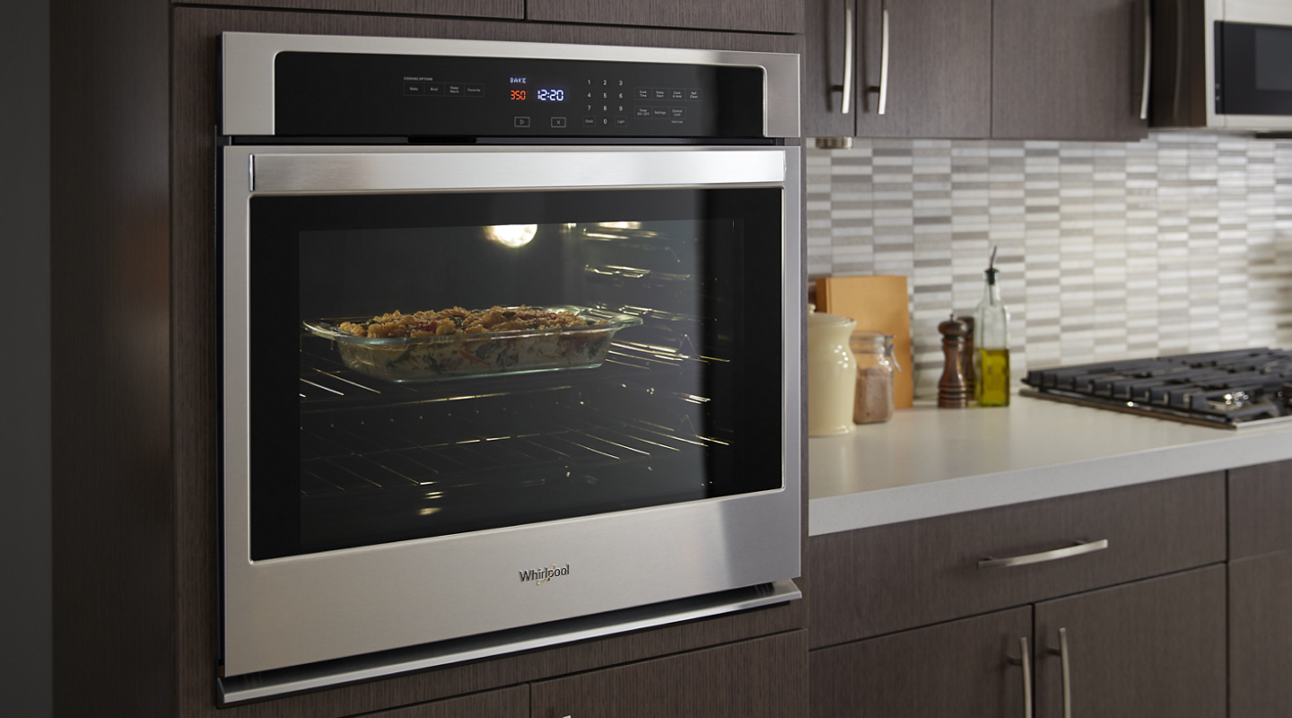 Lasagna baking in Whirlpool® oven