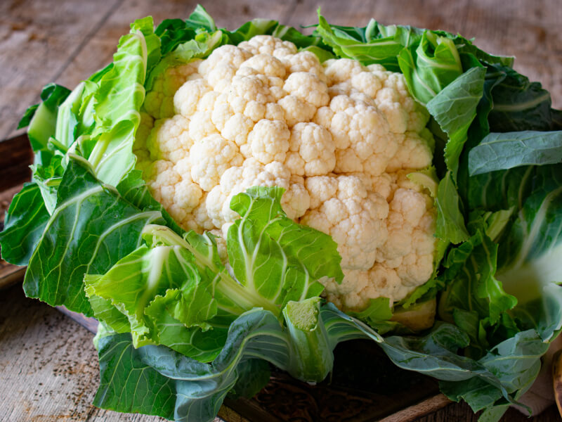 A head of cauliflower
