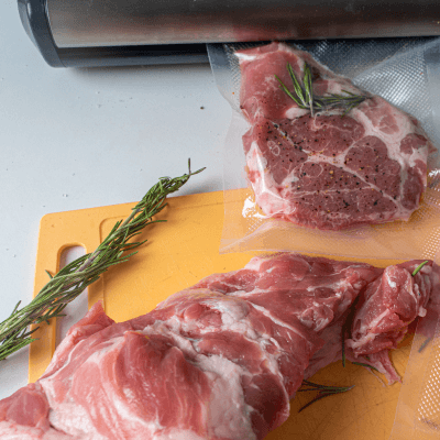 Meat in baggies