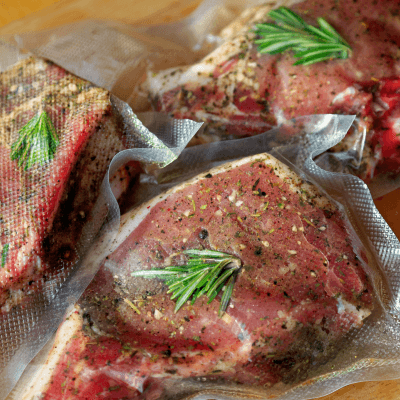 Meat in baggies
