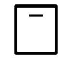 Integrated dishwasher icon