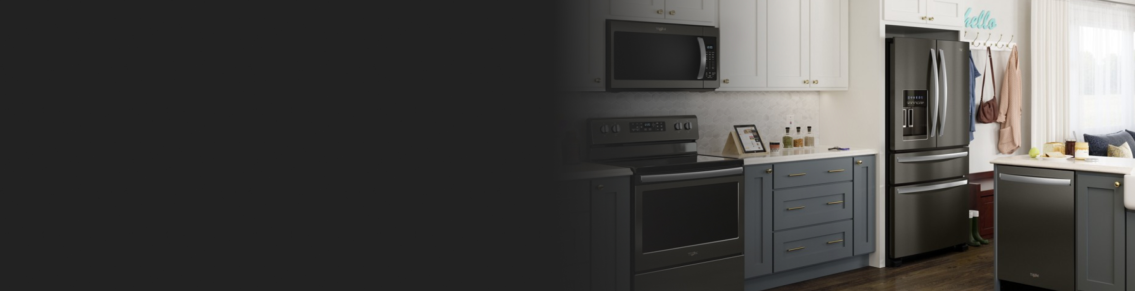 Kitchen showcasing Whirlpool® kitchen appliances