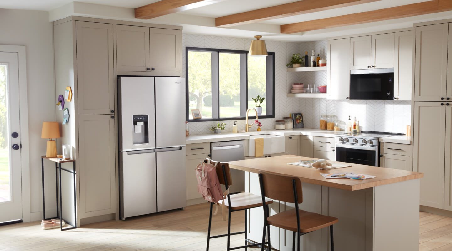 4-door refrigerator in a modern kitchen