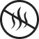 Smell lines crossed out icon