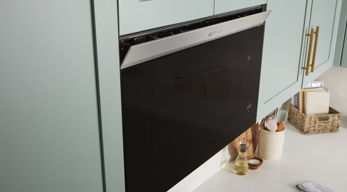 Whirlpool® Microwave showing trim kit