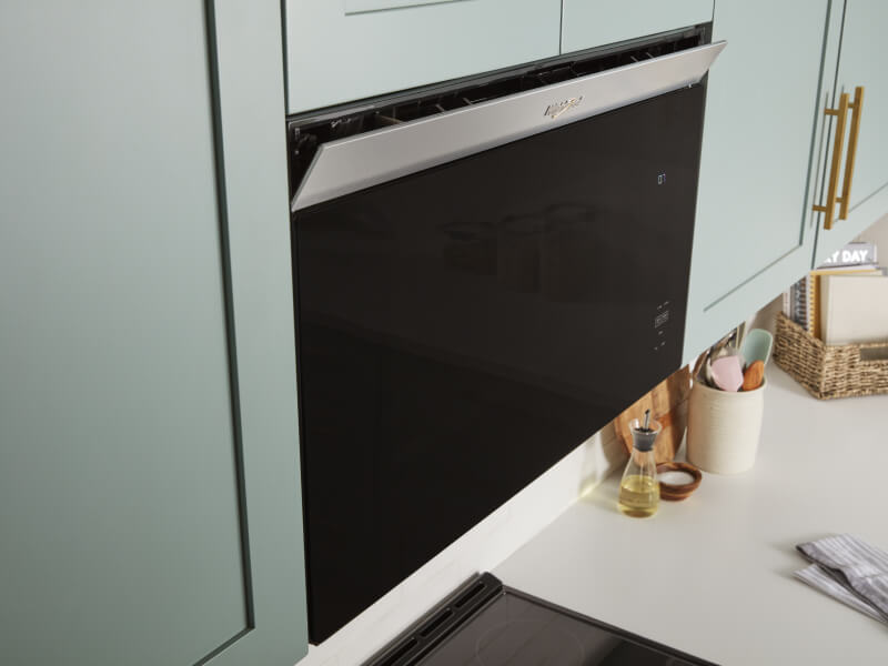 Whirlpool® Microwave showing trim kit