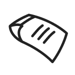 Paper with writing icon