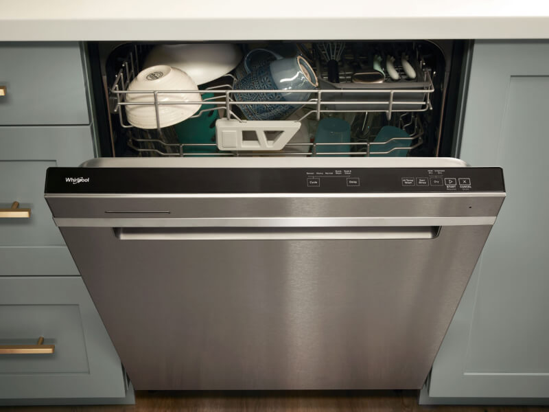 Open top control Whirlpool® dishwasher