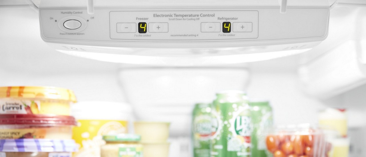 Electronic controls inside a refrigerator