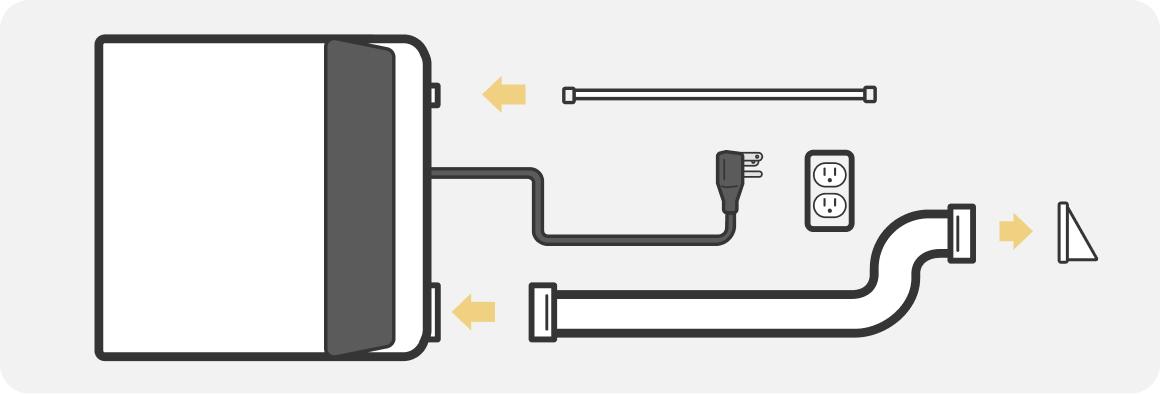 Dryer installation overview diagram