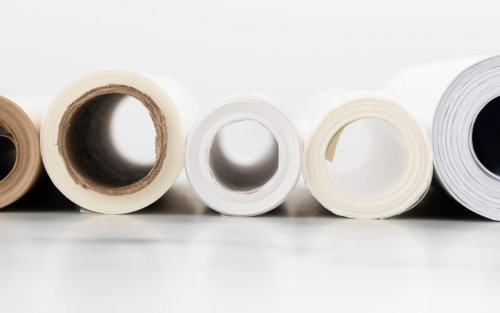 Rolls of wax and parchment paper