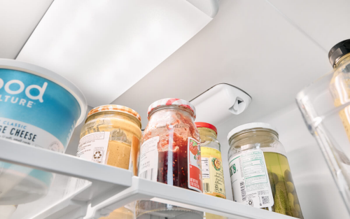 Various food items inside a refrigerator