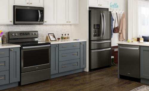 Kitchen showcasing Whirlpool® kitchen appliances