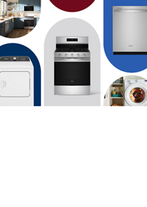 A Whirlpool® Side-by-Side Refrigerator installed within teal cabinets