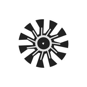 Convection oven fan blade