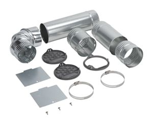 Dryer 4-Way Side Vent Kit for left, right, and bottom venting.